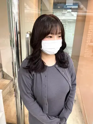 カラー 天王寺韓国ヘア 小山歓実のヘアスタイル