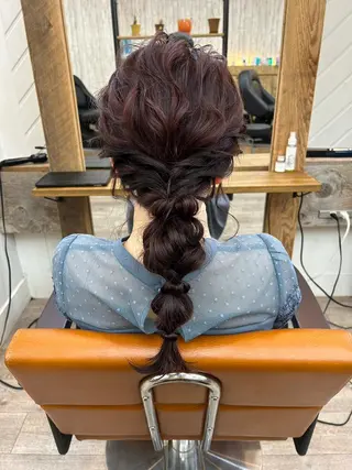 ロング ヘアアレンジ カラー N° anfeel 渋谷🪞🫧のヘアスタイル