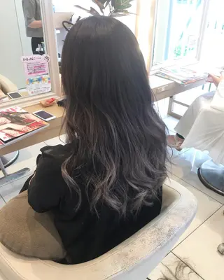 セミロング カラー 小田原NO1 美容師 飯田飛翔のヘアスタイル