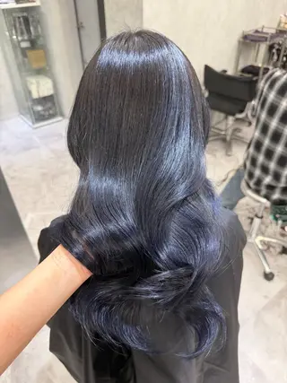 ロング ハイトーン/渋谷 韓国風/Narukaのヘアスタイル