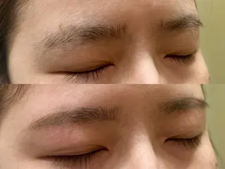 メンズ アイブロウ 韓国風艶髪カラー× 束感まつ毛🎀miuのマツエク・マツパデザイン