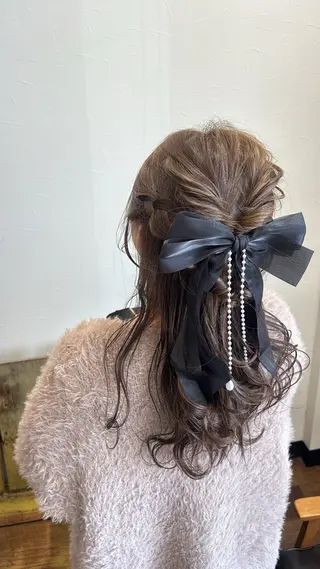 ヘアアレンジ 艶髪/透明感カラー 下山 萌華のヘアスタイル