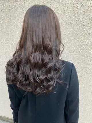 セミロング カラー 岡本 拓朗のヘアスタイル