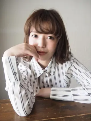 ミディアム 高橋 悠介のヘアスタイル
