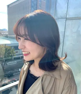 ミディアム カラー ヘアアレンジ 貴方以上に貴方の髪を 想う🌕野口昴夢のヘアスタイル