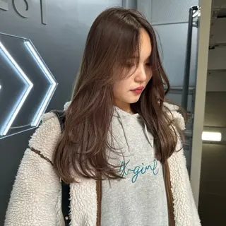 ロング カラー ワンカールで盛れる レイヤー🎀Macoのヘアスタイル