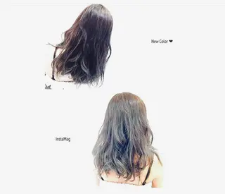 セミロング カラー ハイトーン×髪質改善 KENTAのヘアスタイル