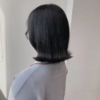 ミディアム カラー 𓏸レイヤー髪質改善 透けカラーカノン🫧のヘアスタイル