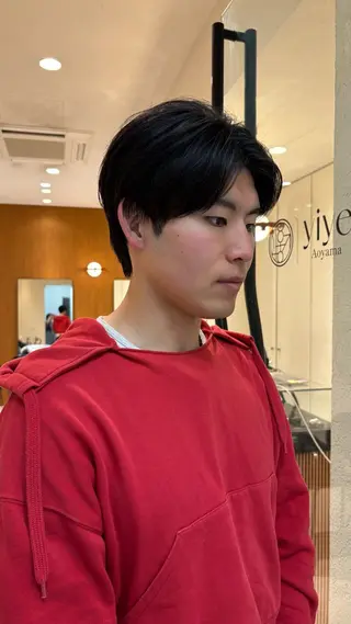 メンズ 《センターパート / perm》ナミのヘアスタイル