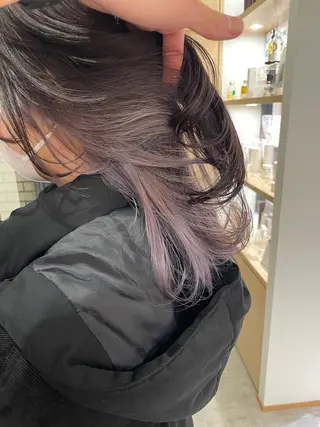 ミディアム カラー 城 健太郎 💎ハイトーンのヘアスタイル