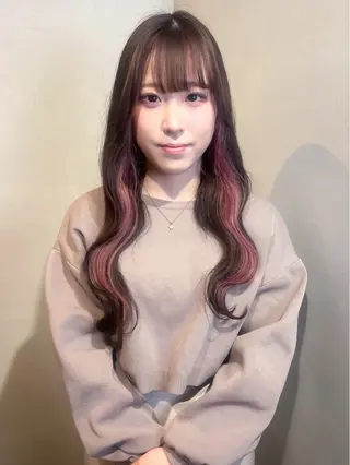 セミロング カラー Aya/四条烏丸/ インナーカラーのヘアスタイル