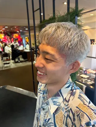 カラー メンズ yunosuke/艶 カラーw-salonのヘアスタイル
