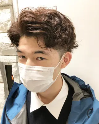 パーマ ヘアアレンジ メンズ メンズ特化✂️栗原 侑也のヘアスタイル