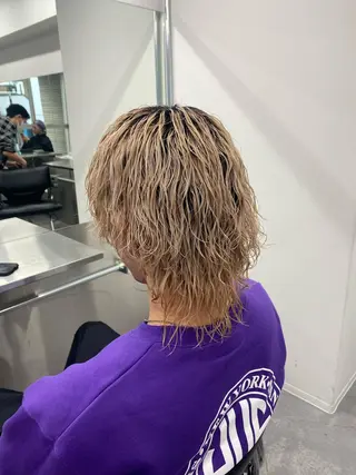 ミディアム カラー パーマ ヘアアレンジ メンズ キッズ ネイル マツエク・マツパ アイブロウ 🔥漢髪特化メンズ マネージャーYUKIのヘアスタイル
