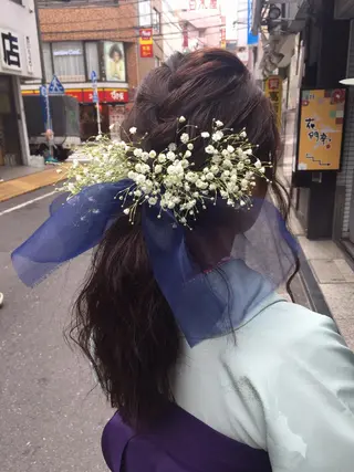 ロング ヘアアレンジ レイヤーカット✂️ 横浜No1♡下鳥翔子のヘアスタイル