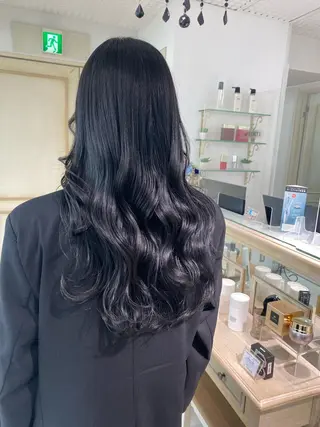 ロング カラー ヘアアレンジ 透明感カラー 古山 結季🌙🖤のヘアスタイル