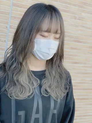 ロング メンズスタイル バレイヤージュ　齋藤のヘアスタイル