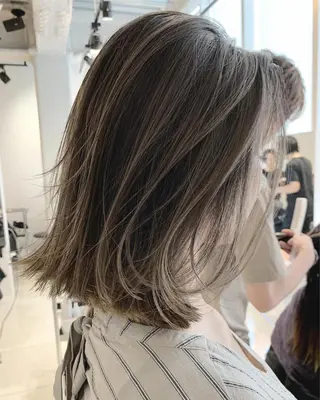 ミディアム カラー パーマ 【公式】amble luxe池袋東口🩷のヘアスタイル