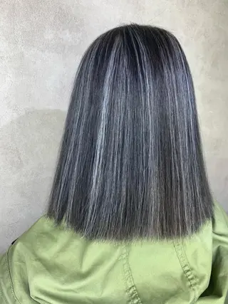 ミディアム 西村 雄二/エクステのヘアスタイル