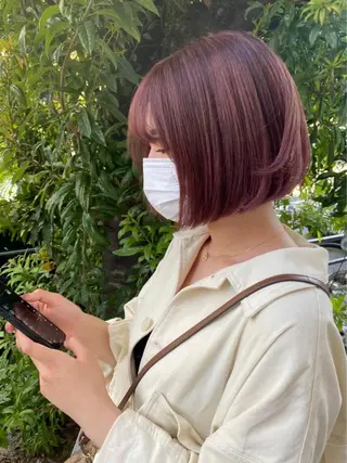 ミディアム 亀川蓮 Agu hairのヘアスタイル