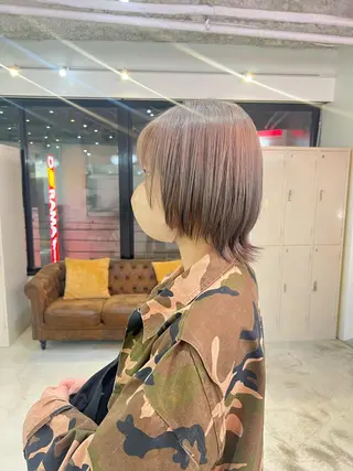 カラー 💥ウルフカット デザインあんな💥のヘアスタイル