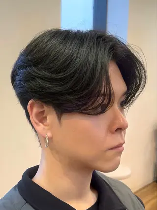 ショート パーマ メンズ 吉祥寺/ダウンパーマ メンズ韓国ヘア/桑本のヘアスタイル