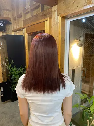 カラー 透けるミルクティー ☕赤味ゼロ★はる吉のヘアスタイル