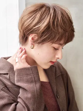 ショート カラー ショート・ボブ 徳竹淳一のヘアスタイル