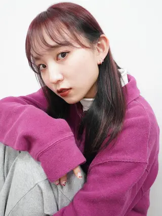 ロング カラー YURAGI🤍 SAEのヘアスタイル