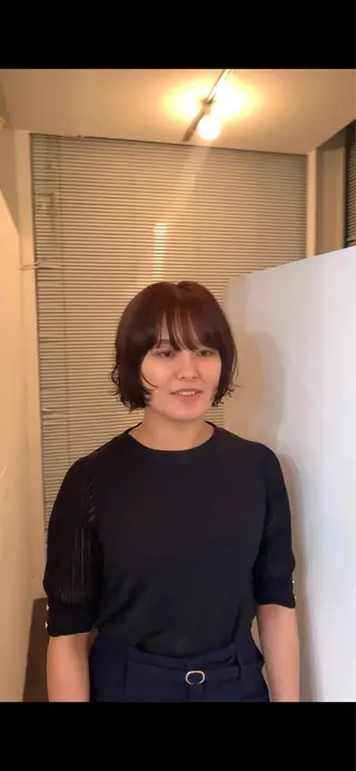 ショート カラー パーマ ito suzuco @suc__asのヘアスタイル