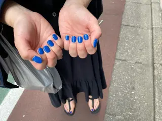 ネイル はばすみれ🎀ﾈｲﾙ 光ﾌｪｲｼｬﾙ ﾍｱのネイルデザイン