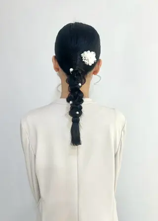 セミロング ヘアセット/金山 佐野 妃都美のヘアスタイル