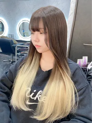 ロング 山北 優姫のヘアスタイル