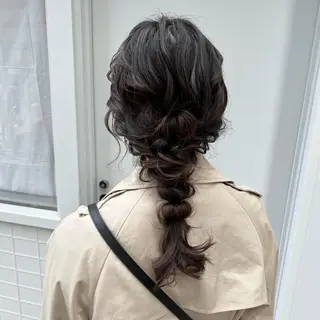 セミロング ヘアアレンジ 卒業式お呼ばれ🕊️ ヘアセット✴︎ミキのヘアスタイル