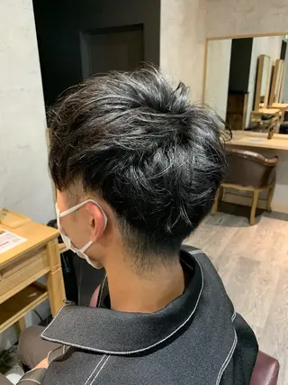 メンズ 中川歩 髪質改善 ツヤカラー【横浜】のヘアスタイル