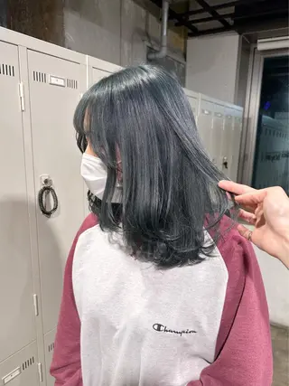 ミディアム カラー エフェクトブリーチ 🌟前澤啓太朗のヘアスタイル