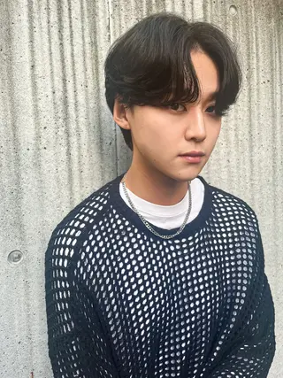 ミディアム パーマ メンズ 🔹YUTA🔹 メンズパーマのヘアスタイル