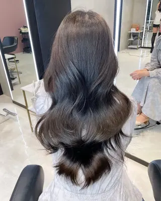 ロング 韓国✖️網紅🖤 パーマYURIYAのヘアスタイル