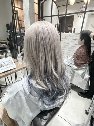 セミロング カラー ヘアアレンジ メンズ キッズ バレイヤージュ/ 髪質改善/渡邉悟🌱のヘアスタイル
