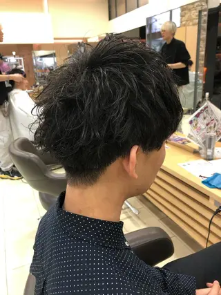 パーマ メンズ メンズ特化 古賀陸斗のヘアスタイル
