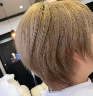 ショート カラー 美容室 enのヘアスタイル