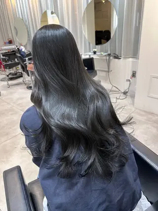 ロング 韓国ヘア/ワンホン ちひろのヘアスタイル