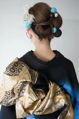 ミディアム ヘアメイク MEGUのヘアスタイル