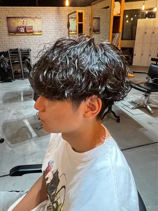パーマ メンズ 石川 歳也のヘアスタイル