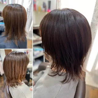 ミディアム くせ改善師 髪質改善師ゴトウのヘアスタイル