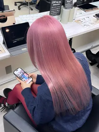 ロング カラー ブリーチ×レイヤー ×エクステ💫ひかるのヘアスタイル