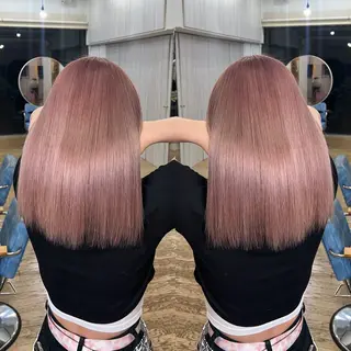ミディアム カラー 💎ハイトーン/艶 カラー モエカ💎のヘアスタイル