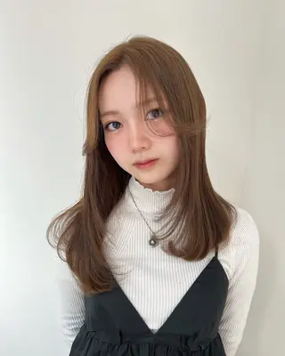 ロング ナナ♡レイヤーカット ♡似合わせカラーのヘアスタイル