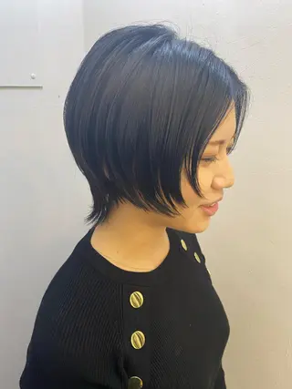 ショート カラー 艶髪カラー&ウルフ フルカワ ヒロズミのヘアスタイル