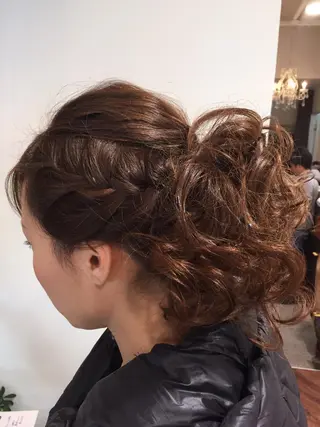 セミロング ロング ヘアアレンジ 加藤 千秋のヘアスタイル